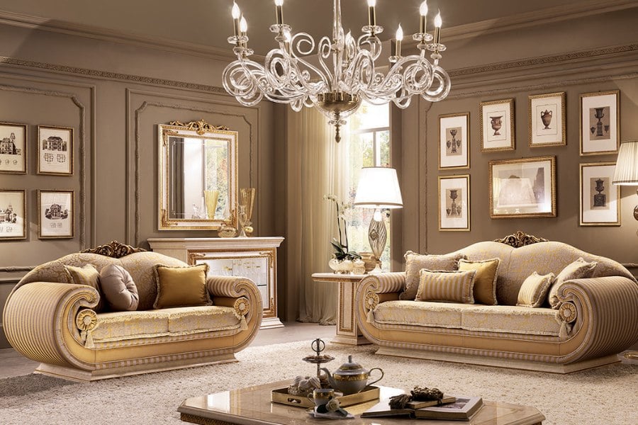 traditional italian design style living room
